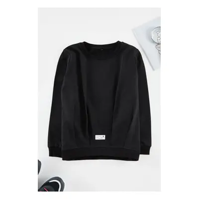 Trendyol Black Boy Plain Knitted Sweatshirt