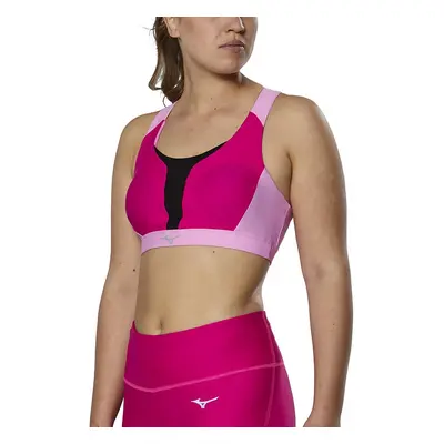 Dámská podprsenka Mizuno High Support Bra Pink Peacock