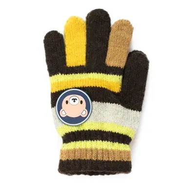 Art Of Polo Kids's Gloves Rkq054-5 Brown/Yellow