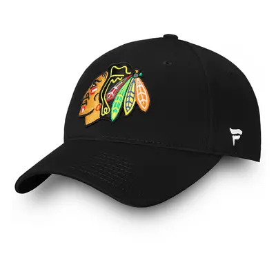 Pánská kšiltovka Fanatics Core Structured Adjustable Chicago Blackhawks