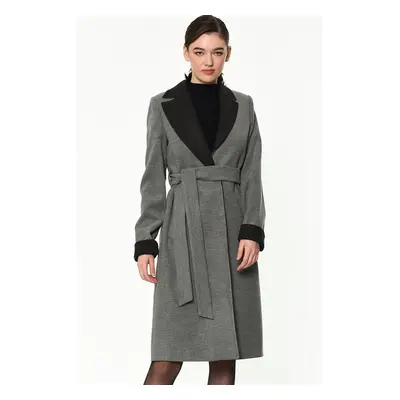 Z6510 DEWBERRY WOMEN'S COAT-GREY