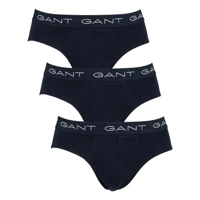 3PACK pánské slipy Gant černé