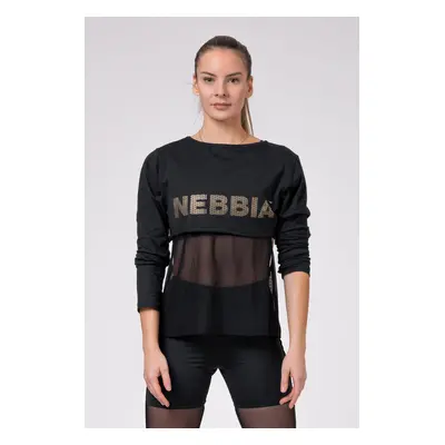 Dámské tričko Nebbia Intense Mesh T-shirt black