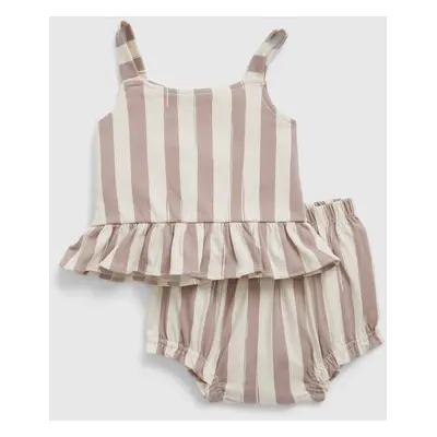 GAP Baby pruhovaný set peplum - Holky