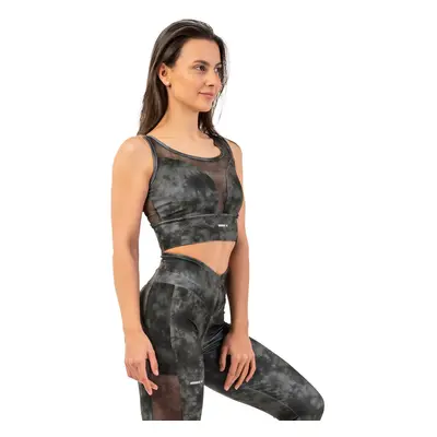 Dámská podprsenka Nebbia ECO Mesh Sports Bra “Breathe” camo green