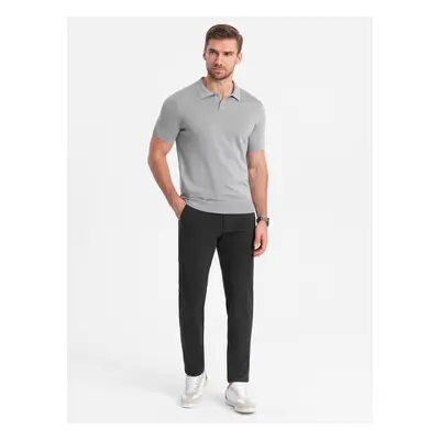 Ombre Elegant men's SLIM FIT chino pants - graphite