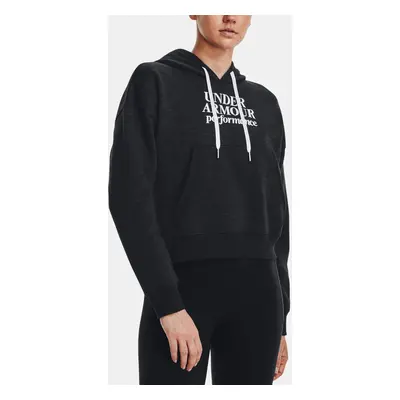 Under Armour Mikina Essential Script Hoodie-BLK - Dámské