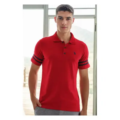 T8585 DEWBERRY MEN'S T-SHIRT-LIGHT BURGUNDY