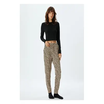 Koton Leopard Patterned Women's Pajama Bottoms