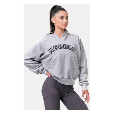 Dámská mikina Nebbia Hero Iconic hoodie light grey