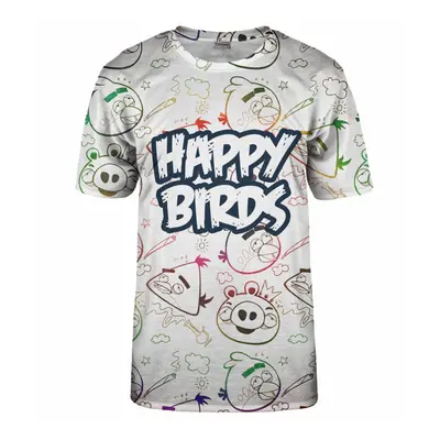 Bittersweet Paris Unisex's Happy Birds T-Shirt Tsh Bsp300