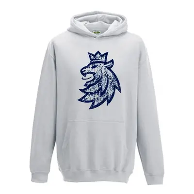 Official Merchandise Dětská mikina s kapucí Český hokej Lev šedá, - let