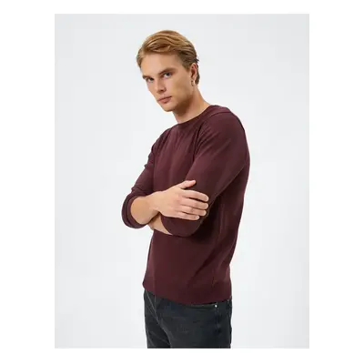 Koton Basic Knitwear Sweater Crew Neck Slim Fit Long Sleeve