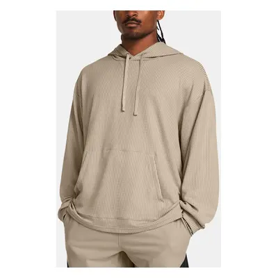 Under Armour Mikina UA Rival Waffle Hoodie-BRN - Pánské