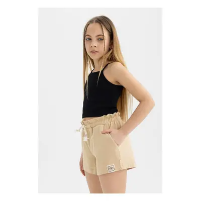 DEFACTO Girl's Lace-up Waist Shorts