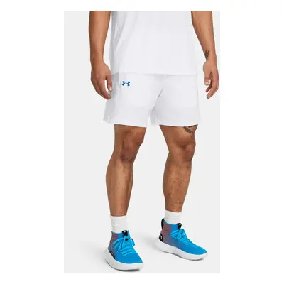 Under Armour Kraťasy UA Baseline Woven Short-WHT - Pánské