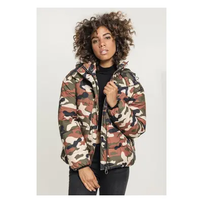 Dámská bunda Boyfriend Camo Puffer Jacket rustycamo