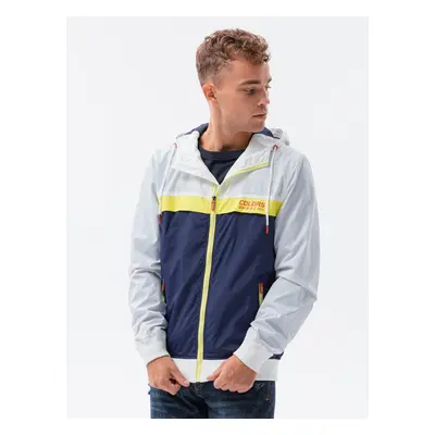 Ombre Men's hooded windbreaker jacket