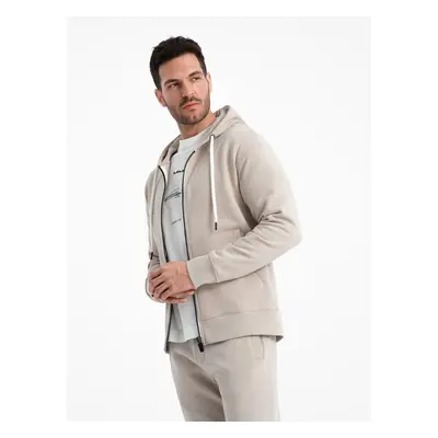 Ombre Men's sweatshirt set unbuttoned sweatshirt + pants