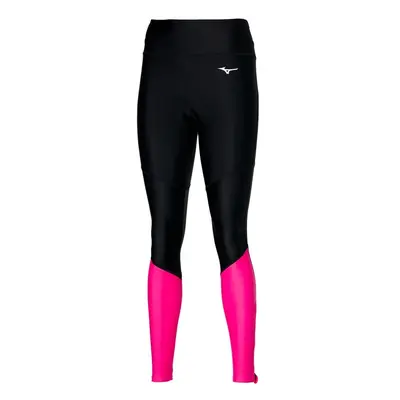 Dámské legíny Mizuno Core Long Tight Black/Pink Peacock