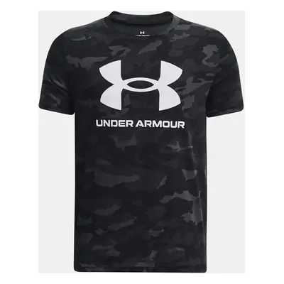 Under Armour Tričko UA SPORSTYLE LOGO AOP SS-BLK - Kluci