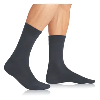 Tmavě šedé pánské ponožky Bellinda GENTLE FIT SOCKS