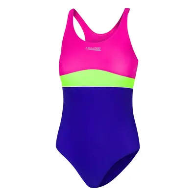 AQUA SPEED Kids's Swimsuits EMILY Violet/Green/Pink