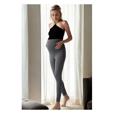 86606 Dewberry Thermal Warm Flexible Winter Pregnant Tights-ANTHRACITE