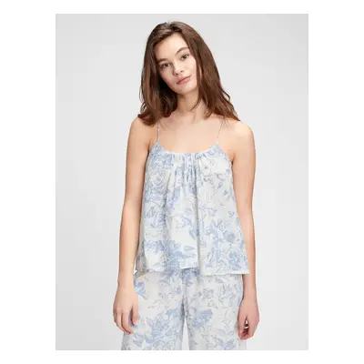 GAP Tílko dreamwell shirred racerback cami - Dámské