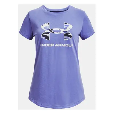 Under Armour Tričko UA SPORTSTYLE LOGO SS-BLU - Holky