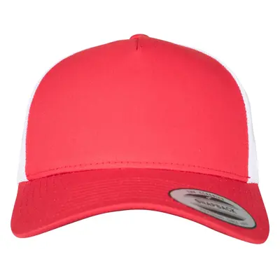 5-panelový retro Trucker 2-Tone Cap červená/wht