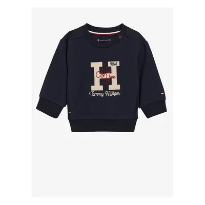 Tmavě modrá holčičí mikina Tommy Hilfiger - Holky