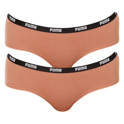 2PACK dámské kalhotky Puma hnědé