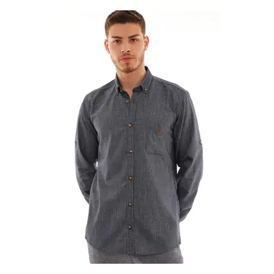 G723 DEWBERRY MEN'S SHIRT-NAVY BLUE