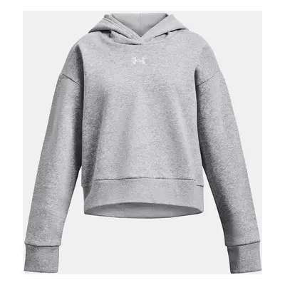 Under Armour Mikina UA Rival Fleece Crop Hoodie-GRY - Holky