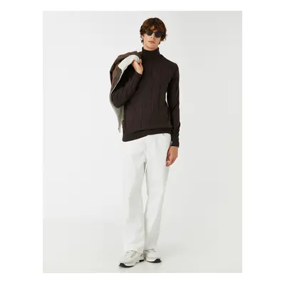 Koton Textured Sweater Turtleneck