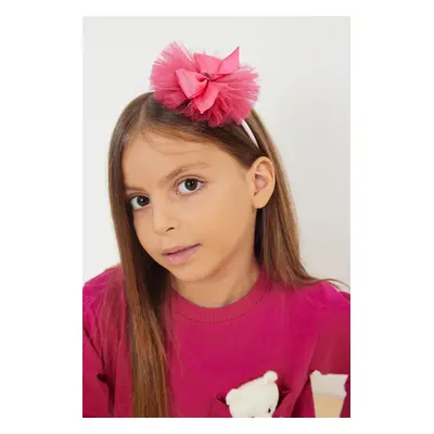 Trendyol Girl Ribbon Fuchsia Crown Buckle