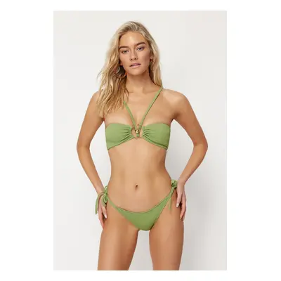 Trendyol Green Tied Brazilian Bikini Bottom