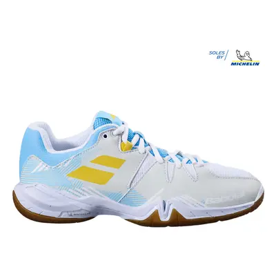 Dámská sálová obuv Babolat Shadow Spirit Women White/Light Blue EUR