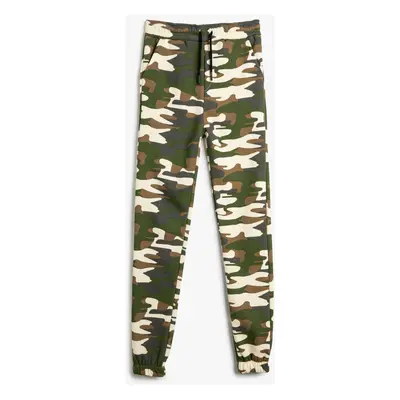 Koton Boy's Beige Patterned Sweatpants