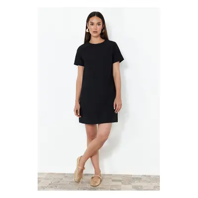 Trendyol Black Plain Mini Woven Dress