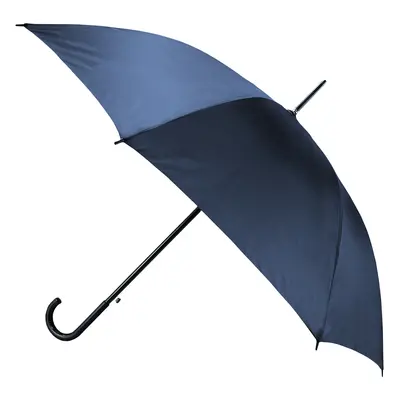 Semiline Unisex's Long Semi-Automatic Umbrella With A Wrap-Around Handle L2037-1 Navy Blue