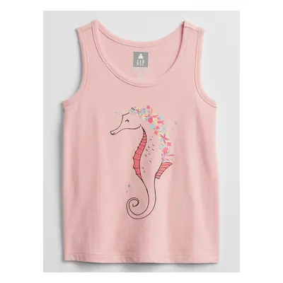 GAP Dětské tílko graphic tank top - Holky