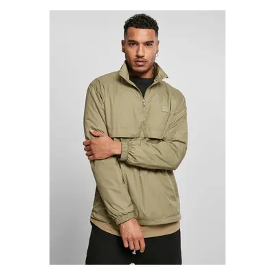 Stand Up Collar Pull Over Jacket khaki