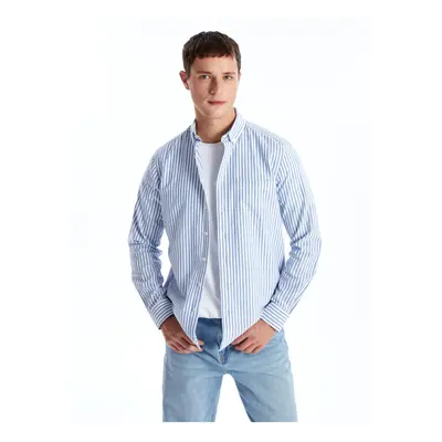 LC Waikiki Regular Fit Long Sleeve Striped Men's Shirt