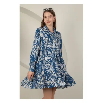 Trendyol Blue Floral Mini Woven Dress