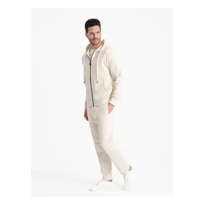 Ombre Men's sweatshirt set unbuttoned sweatshirt + pants