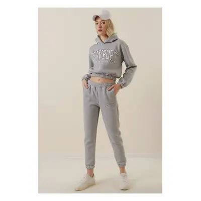 Bigdart Printed Tracksuit - Gray