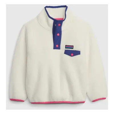 GAP Dětská fleece mikina arctic - Holky