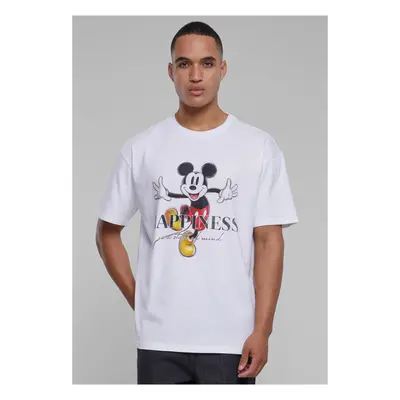 Pánsk tričko Disney Mickey Happiness oversize bílé